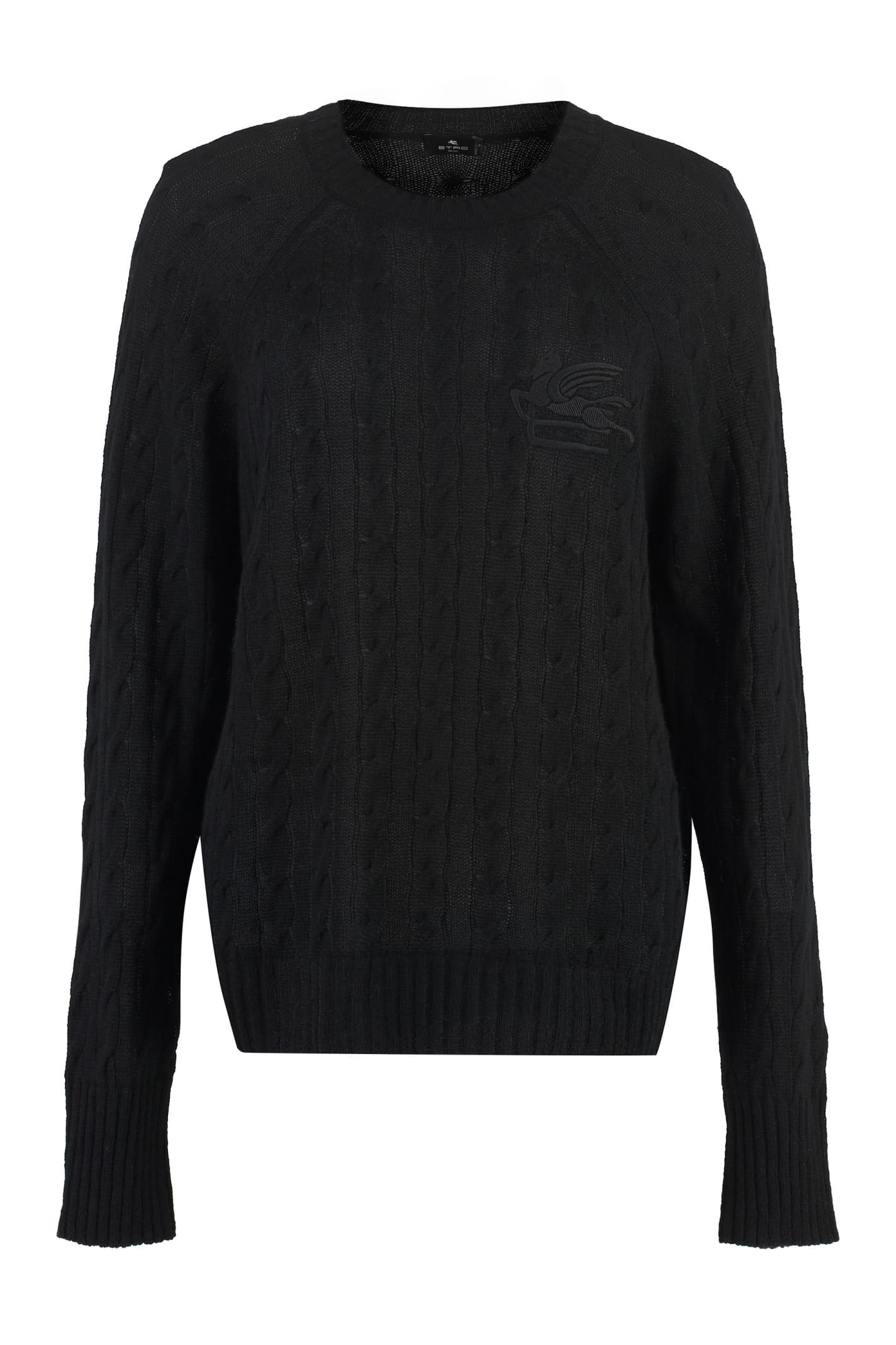 etro cashmere crew-neck sweater