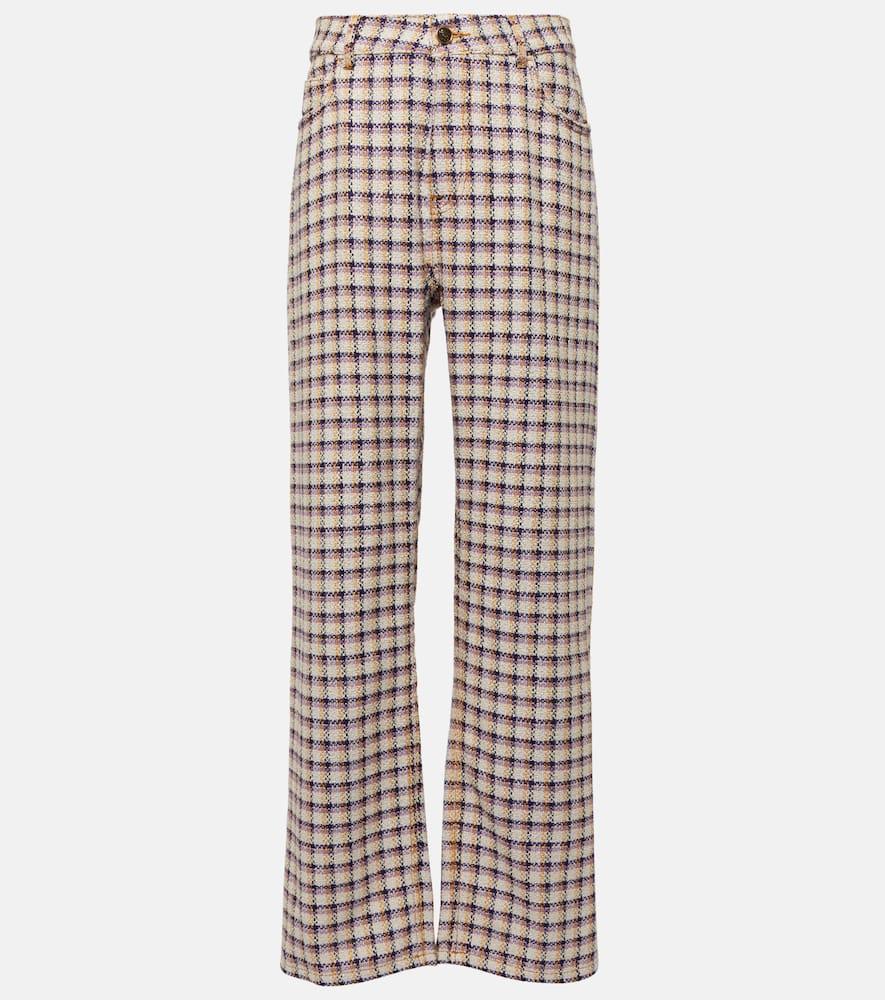 etro checked cotton