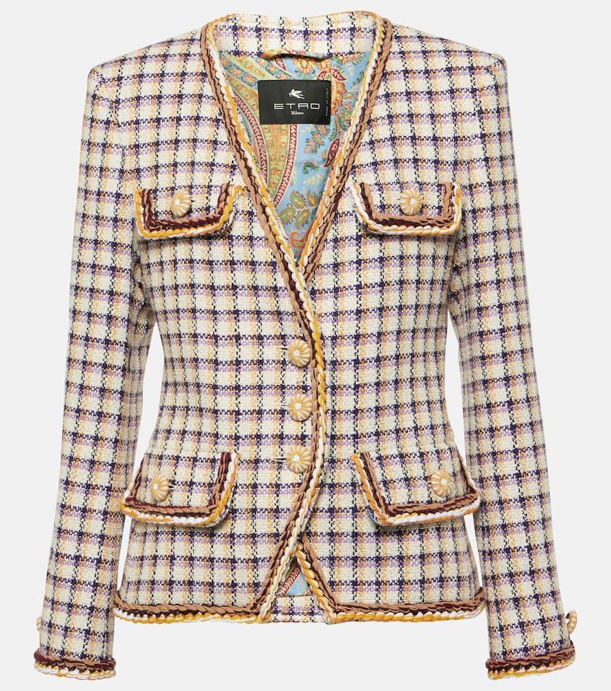 etro checked cotton