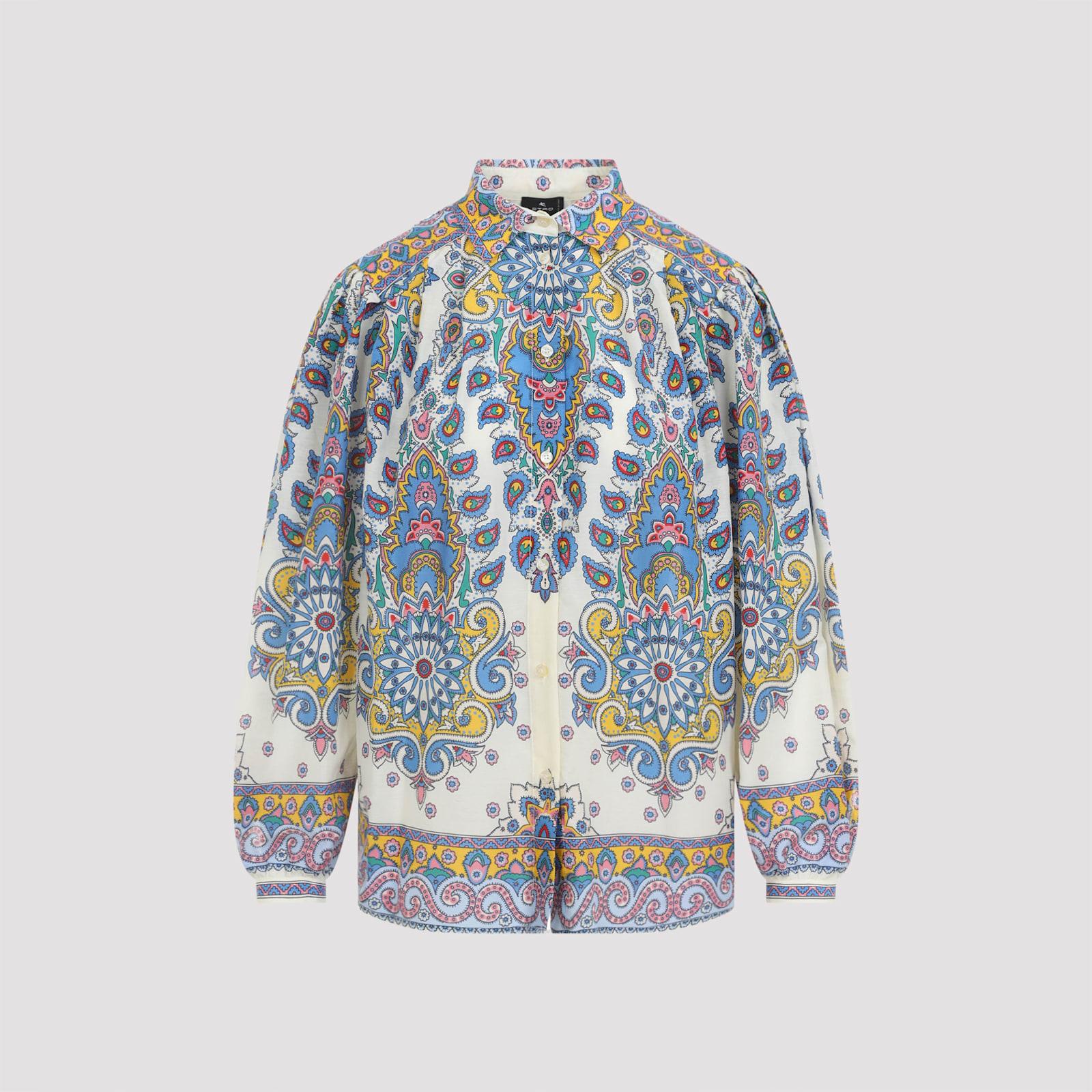 etro cotton and silk blouse