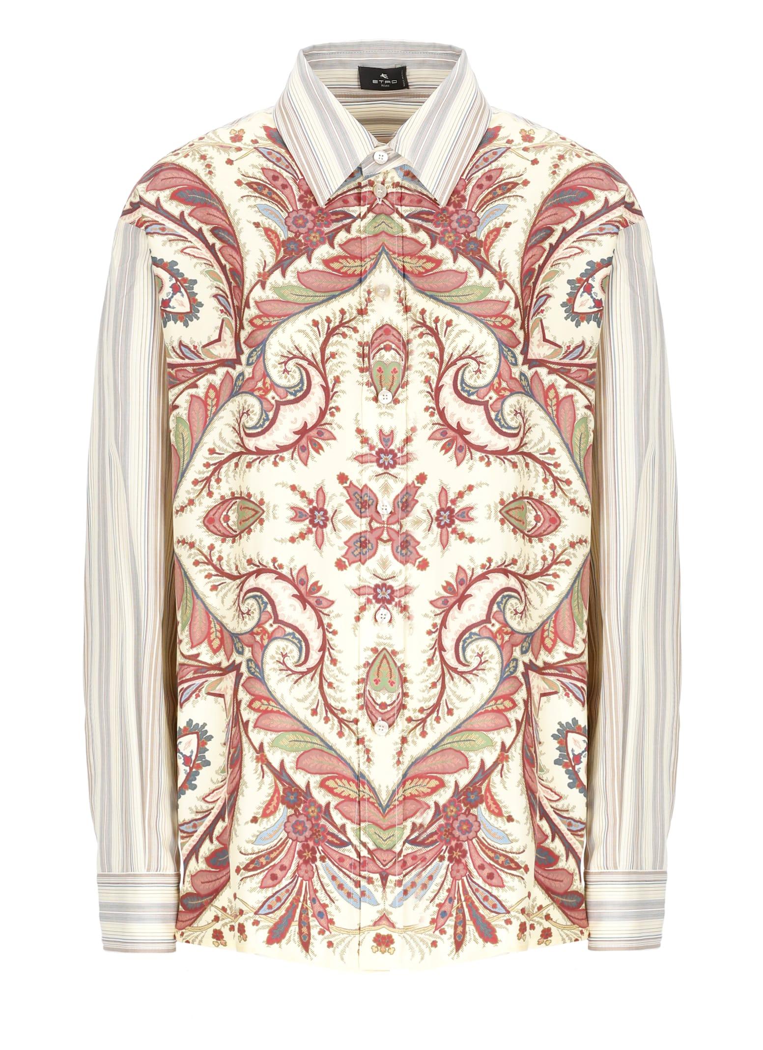 etro cotton and silk shirt