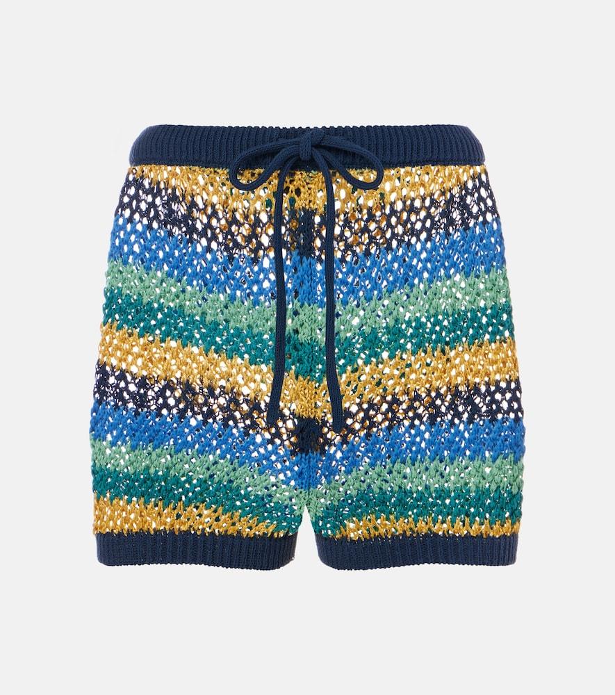 etro crochet striped cotton