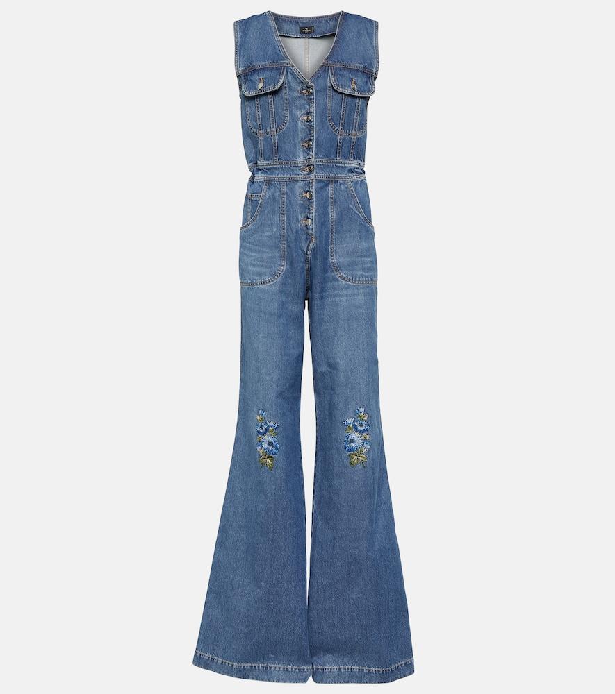 etro denim jumpsuit