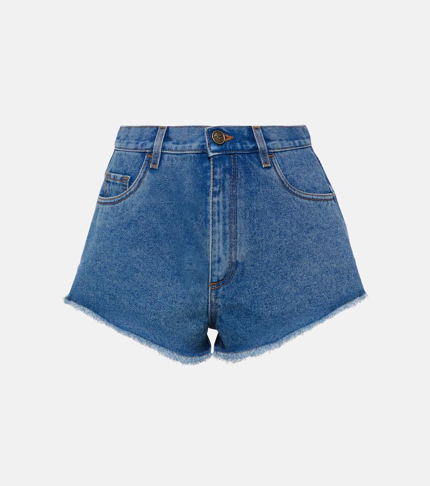 etro denim shorts