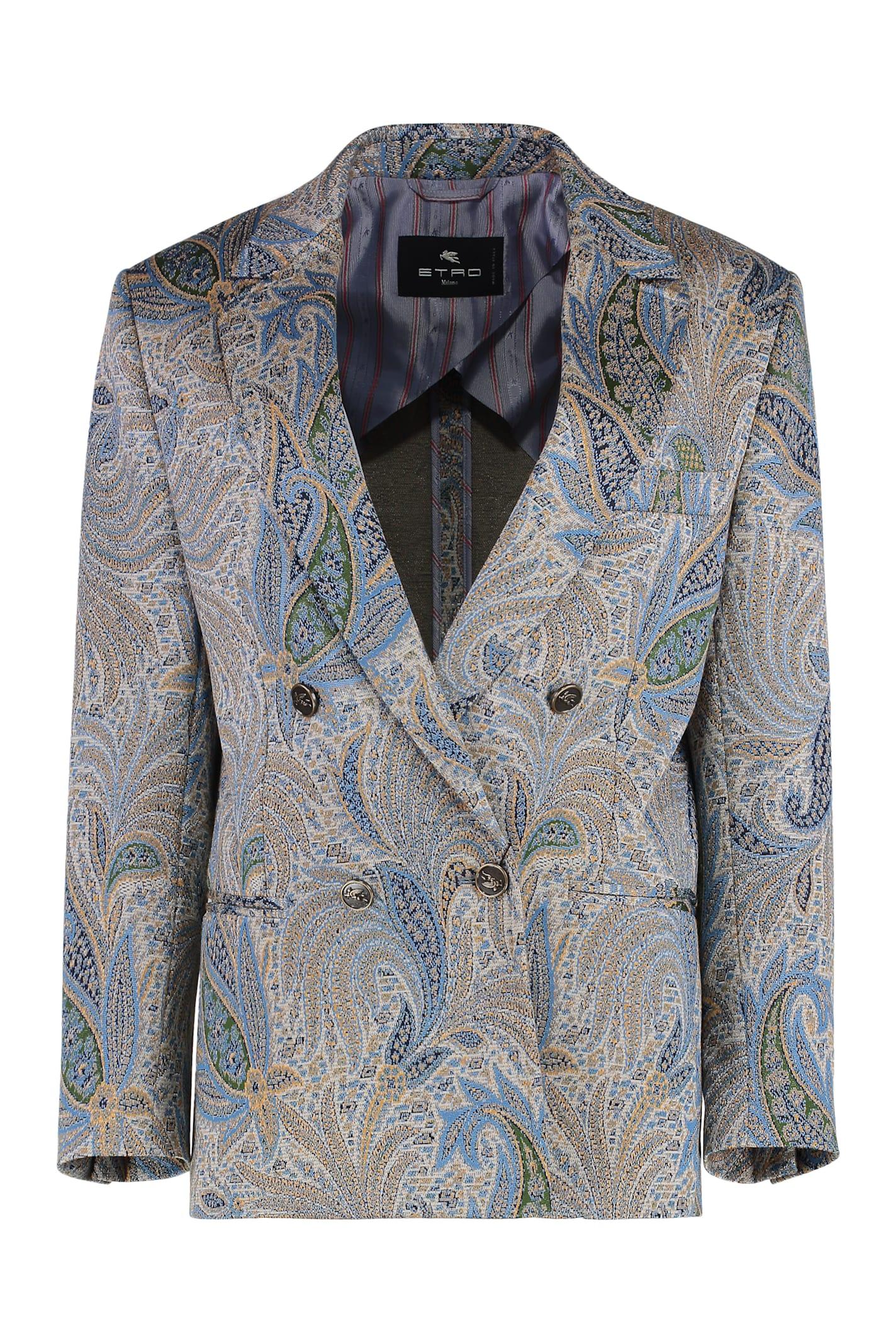 etro double-breasted jacket