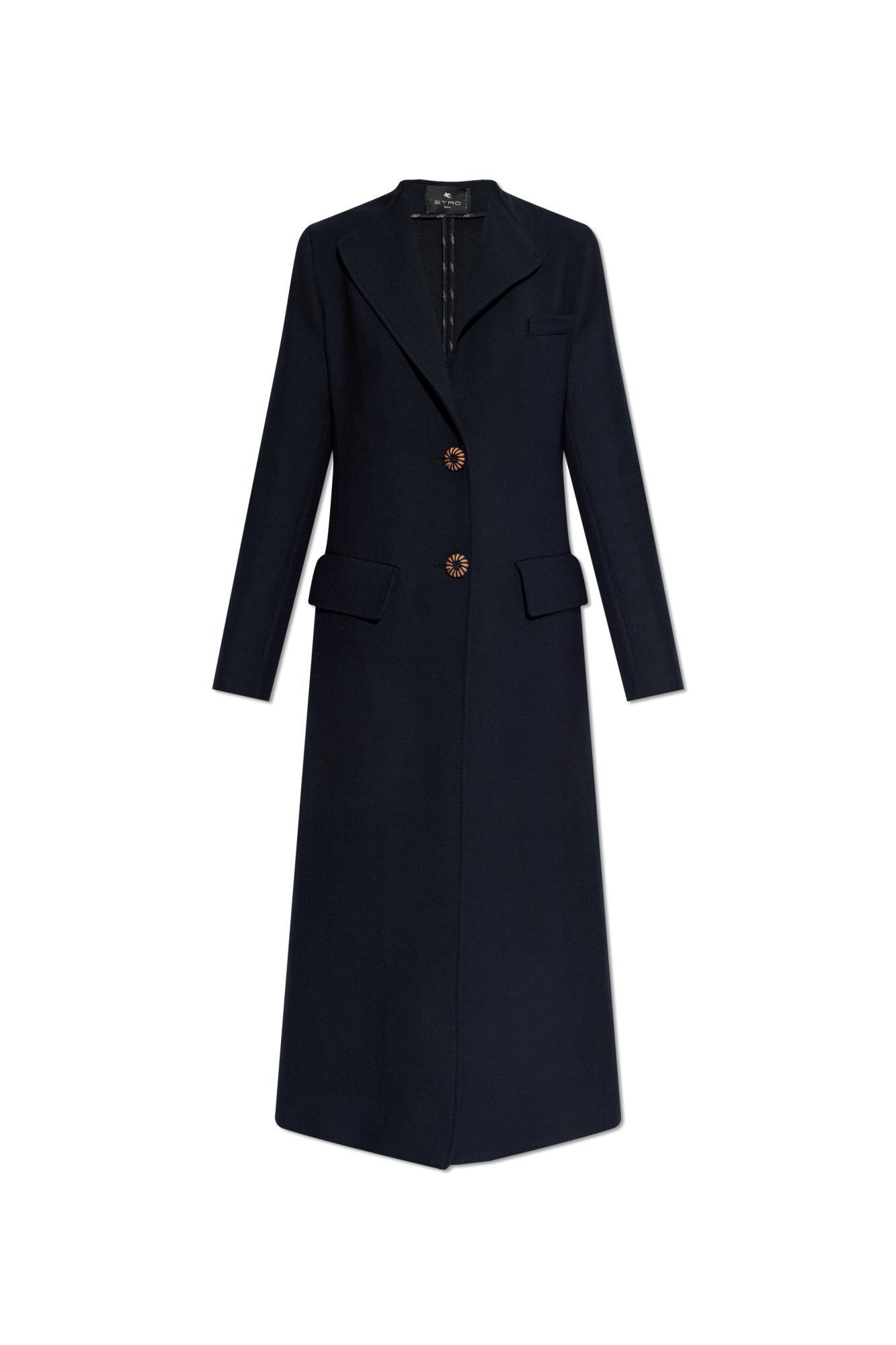 etro double-vented coat
