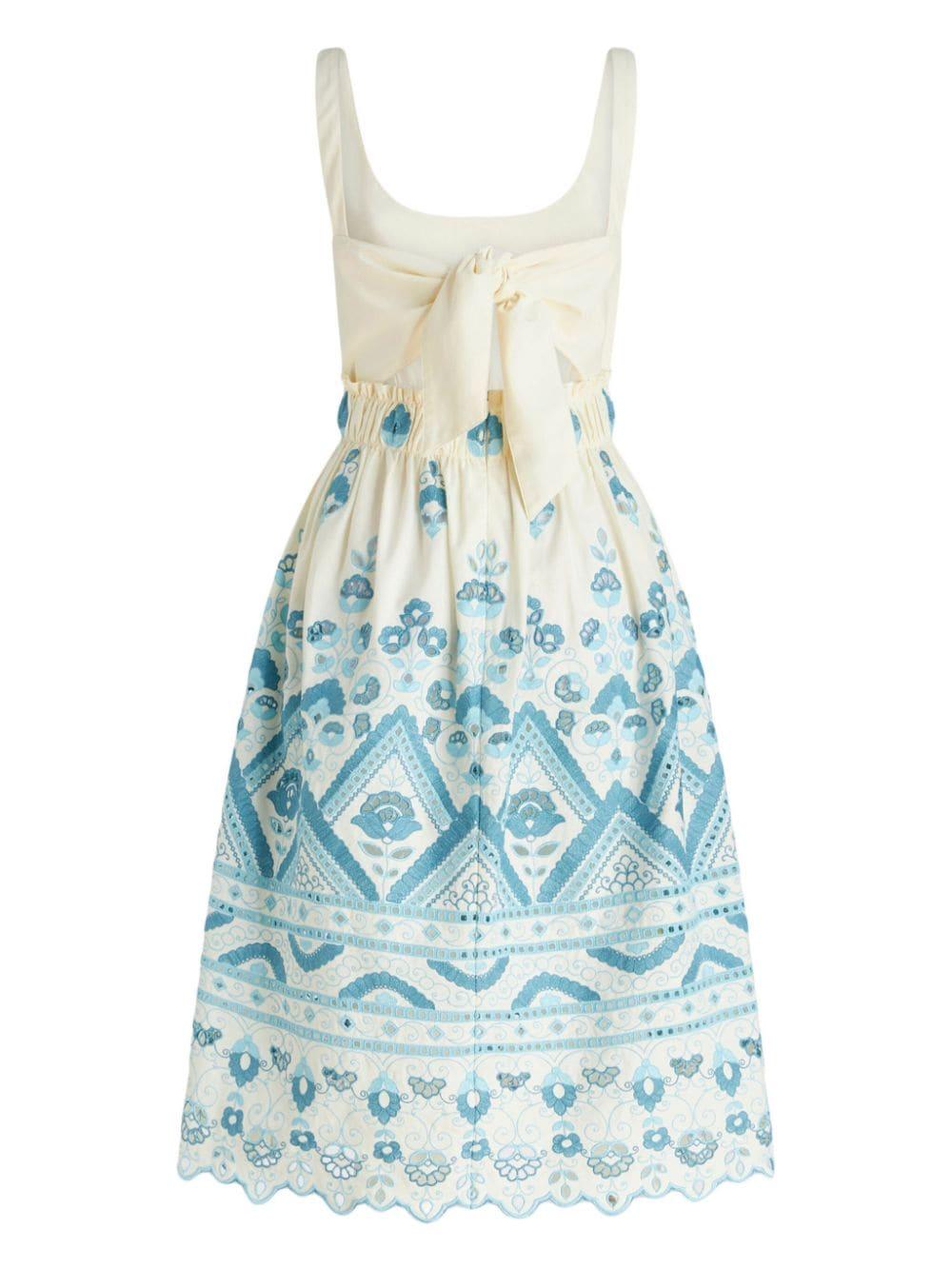 etro dresses white cotton - women