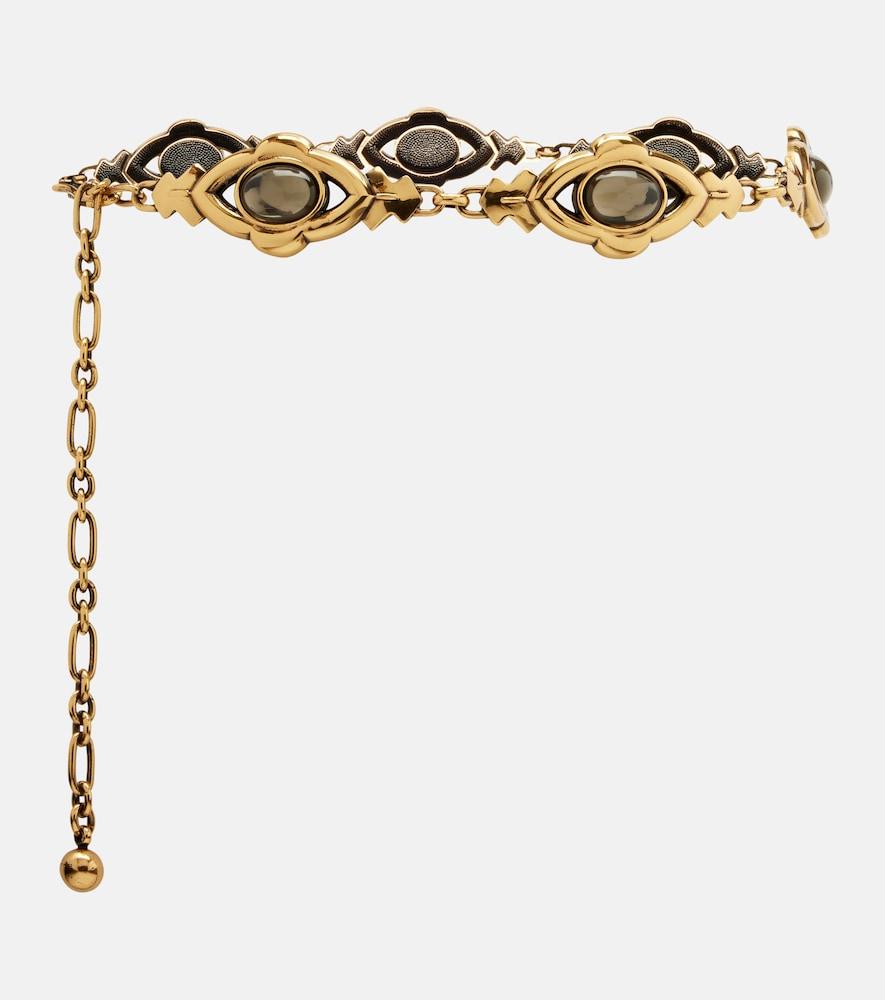 etro embellished chain belt