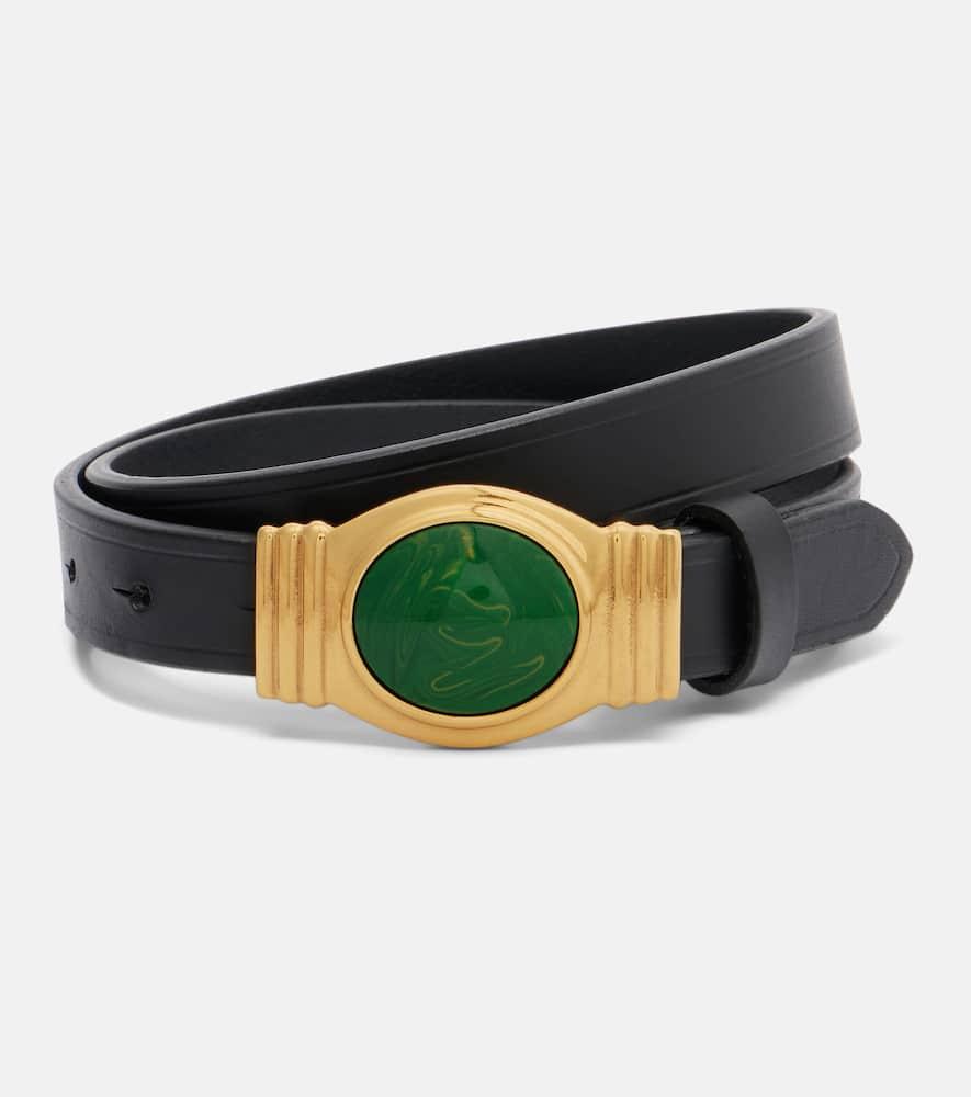 etro embellished leather belt