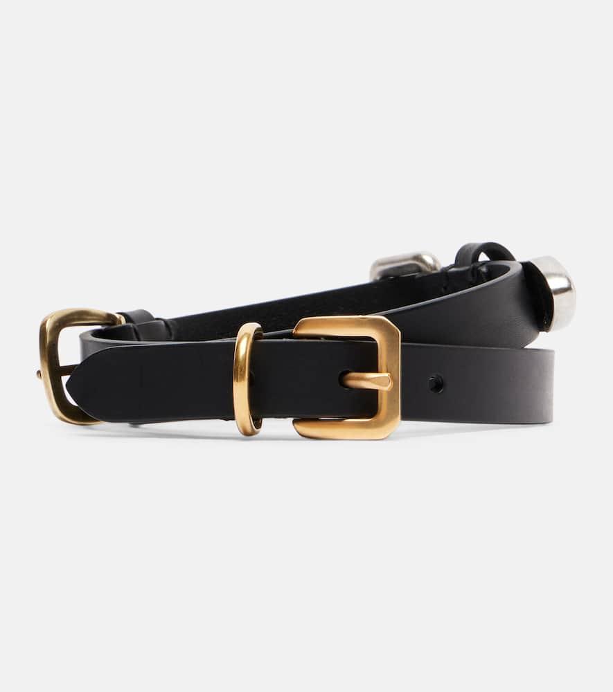 etro embellished leather belt