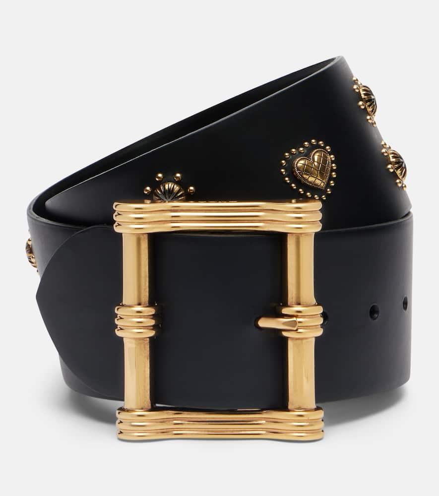 etro embellished leather belt