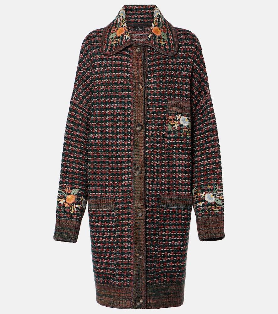 etro embroidered coat