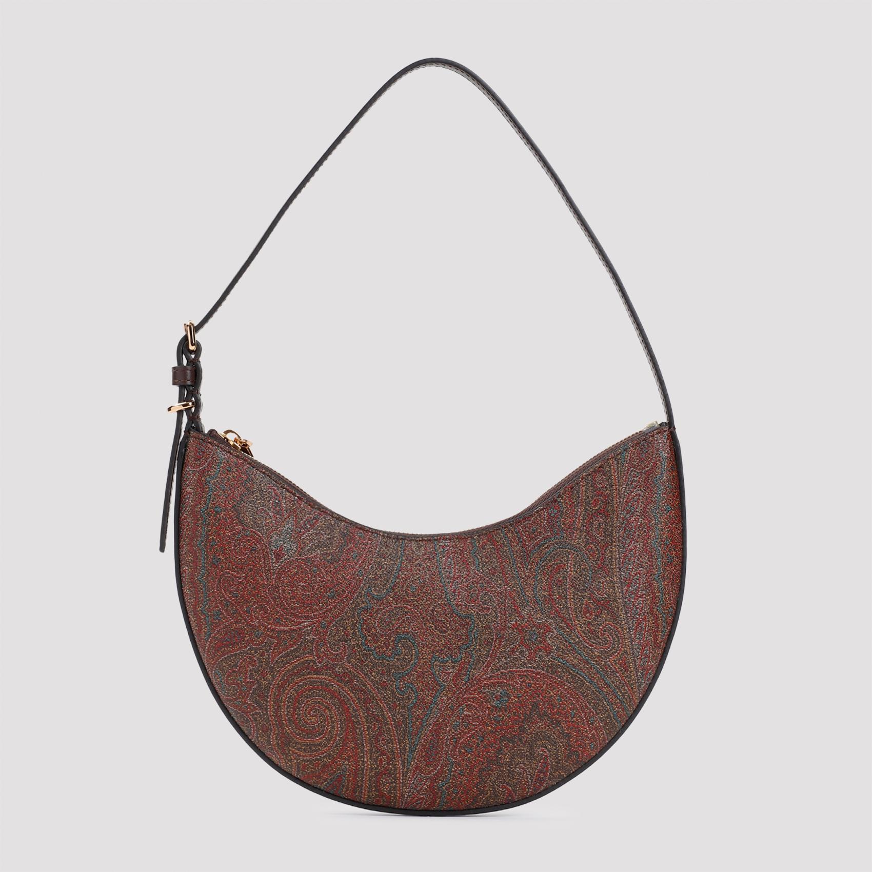 etro essential hobo bag brown cotton polyester - women