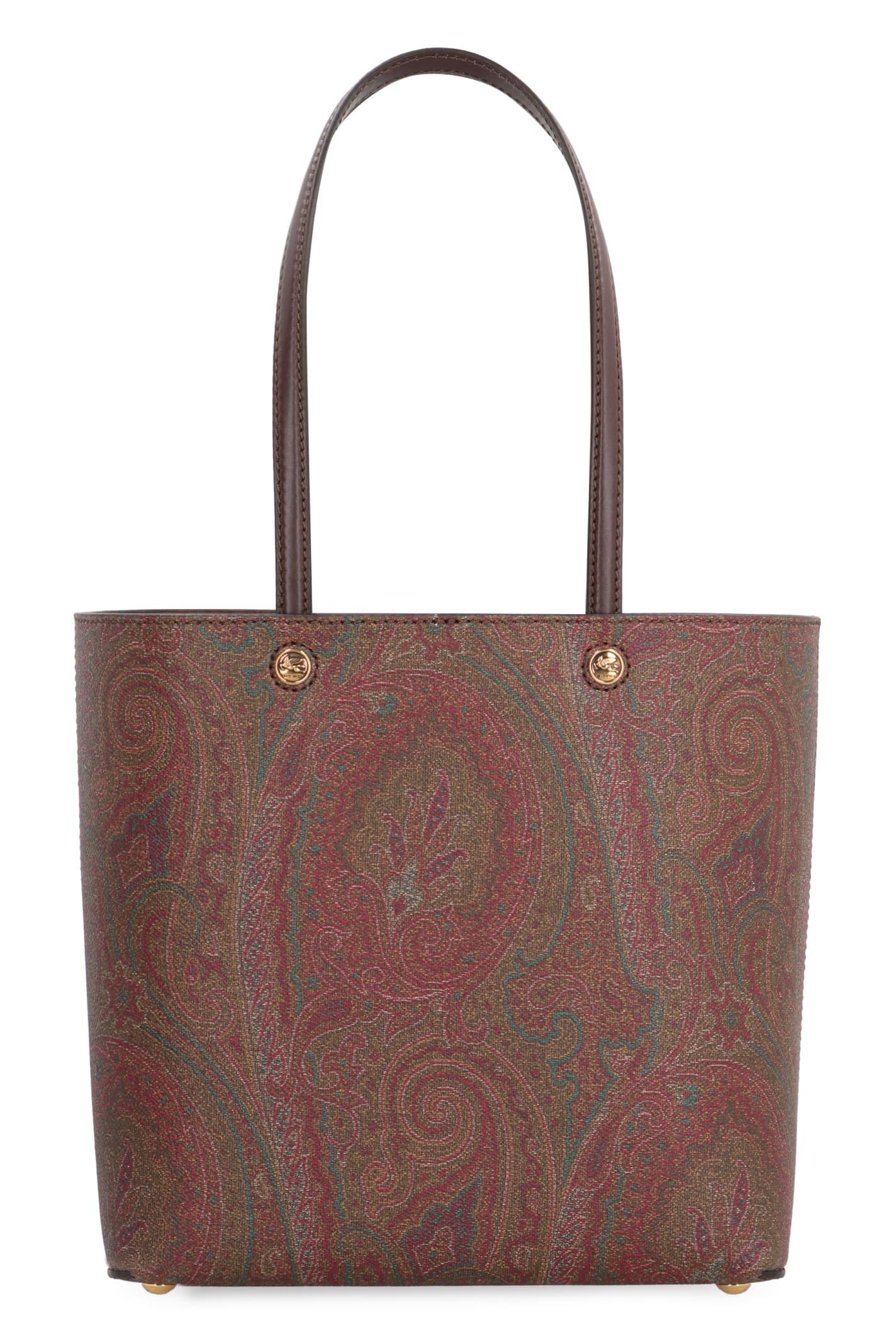 etro essential jacquard fabric tote
