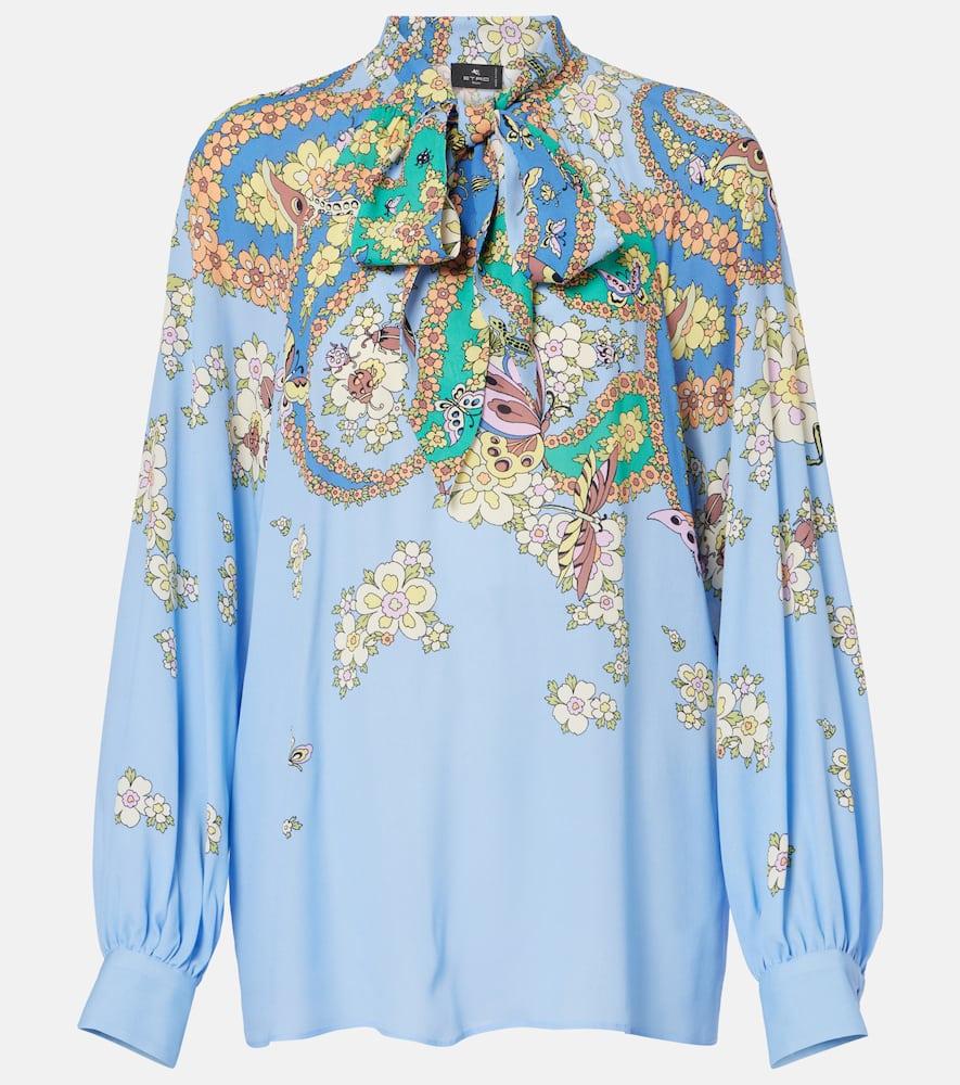 etro floral blouse