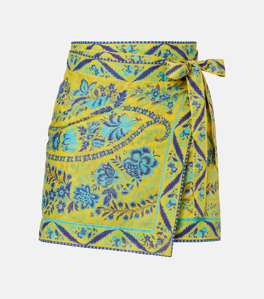 etro floral cotton beach cover