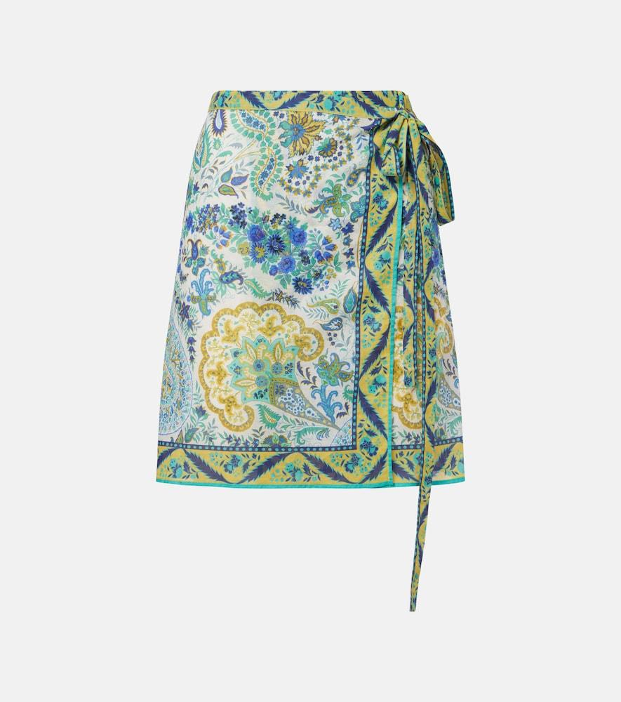 etro floral cotton beach cover