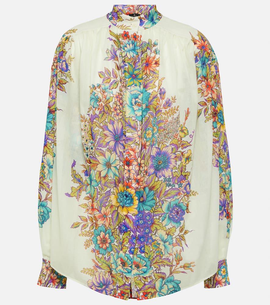 etro floral cotton shirt