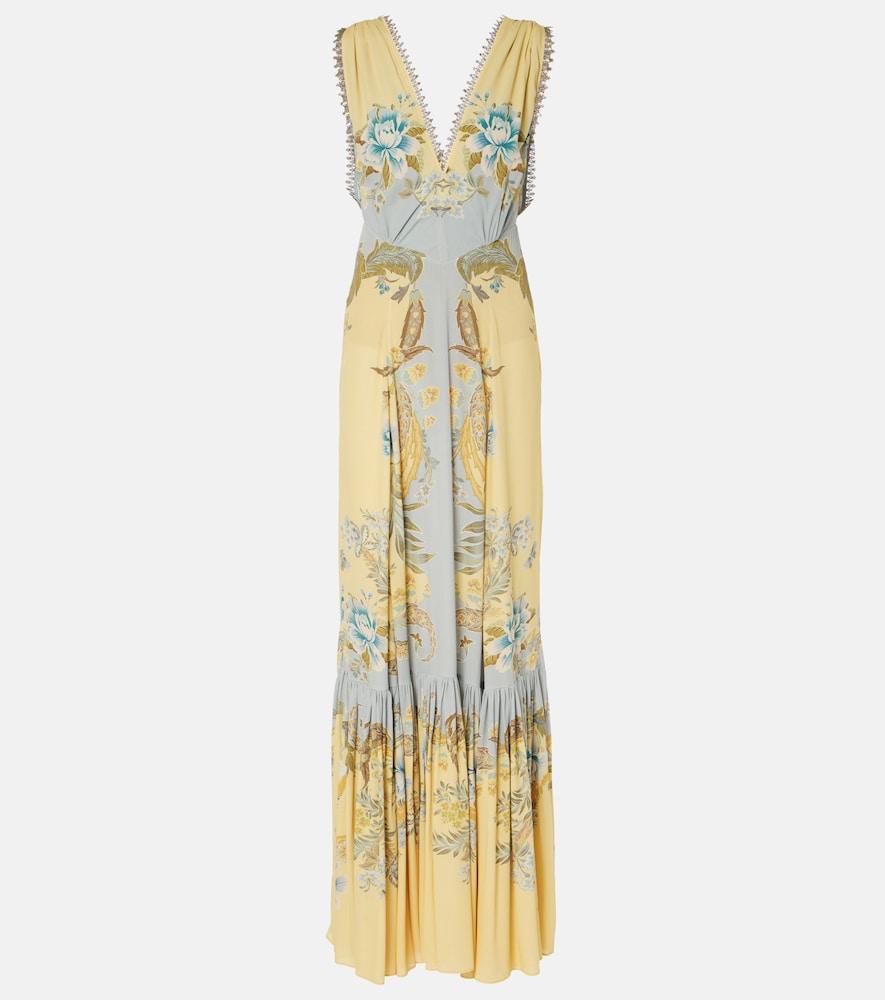 etro floral crêpe de chine maxi dress