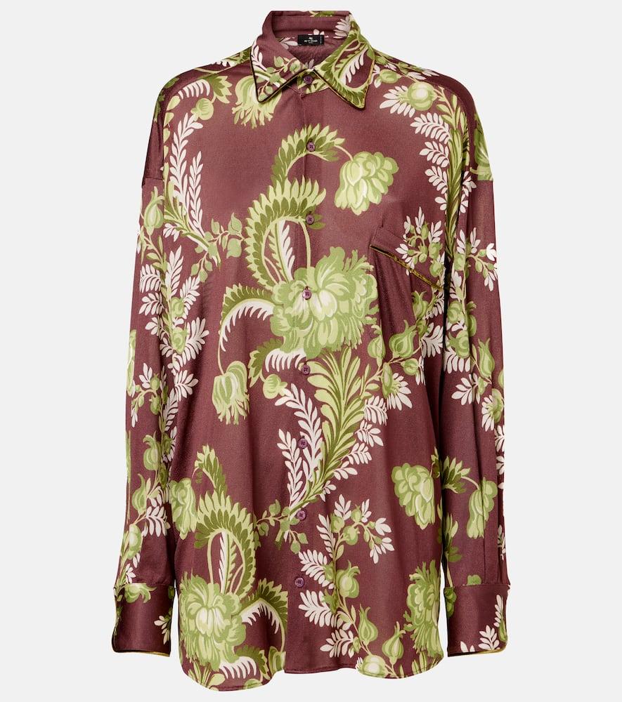 etro floral oversized shirt