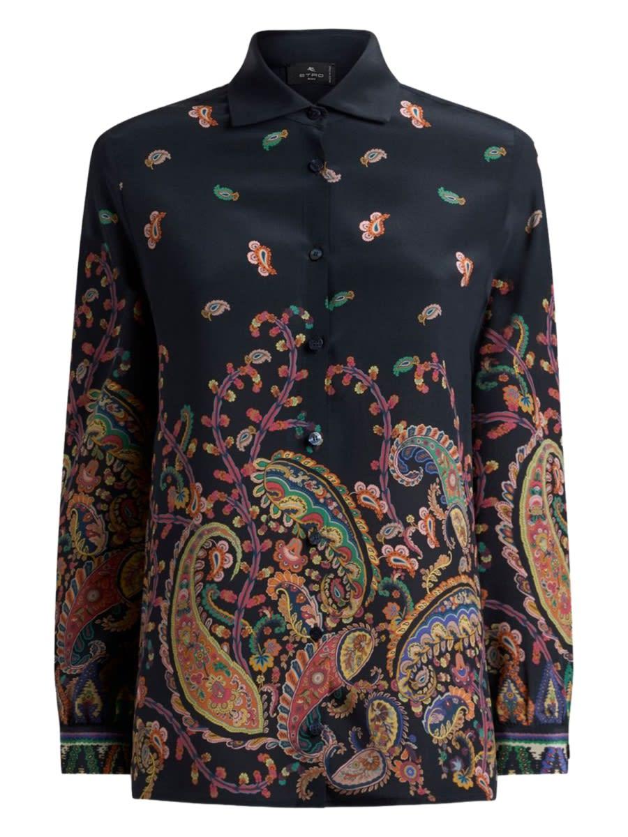 etro floral paisley print shirt