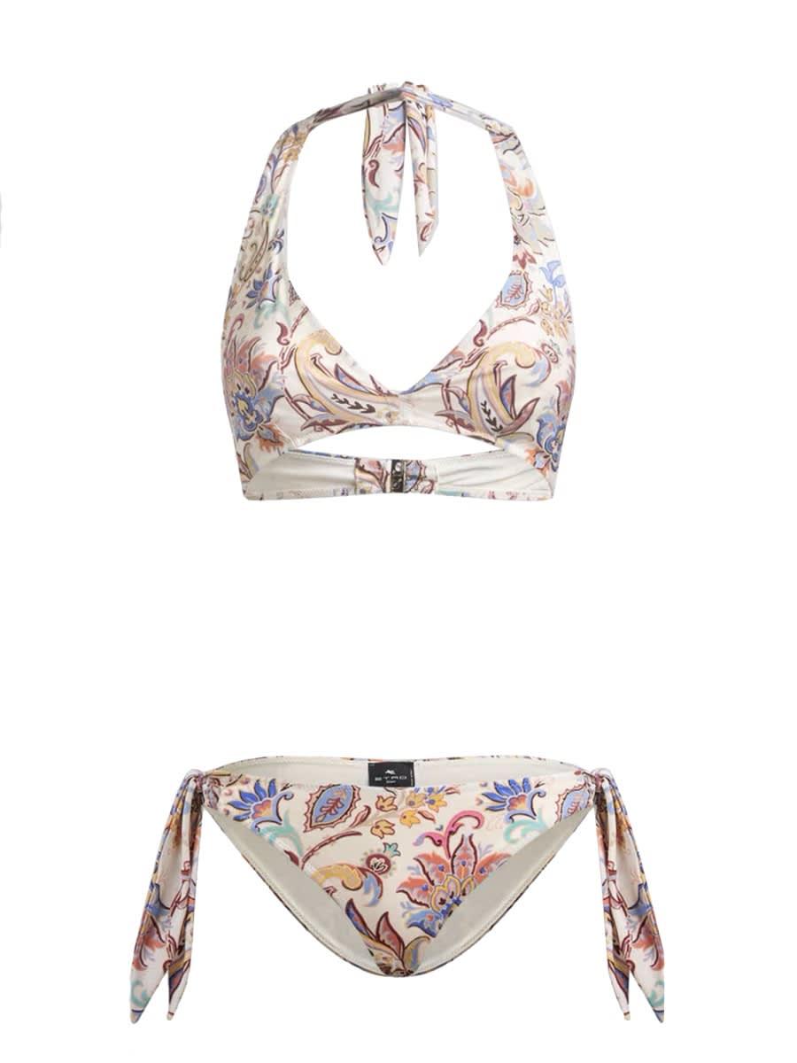 etro floral print bikini swimsuit