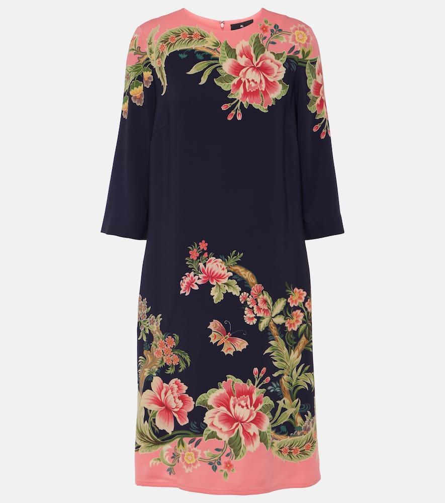 etro floral shift dress