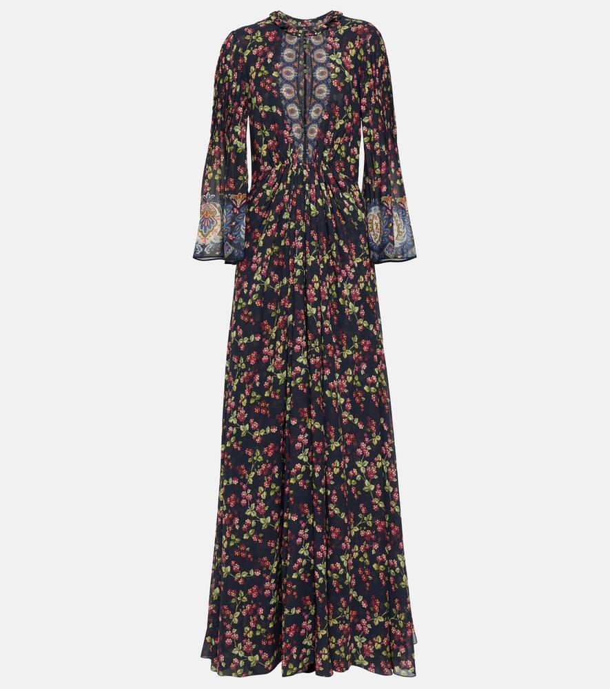 etro floral silk gown