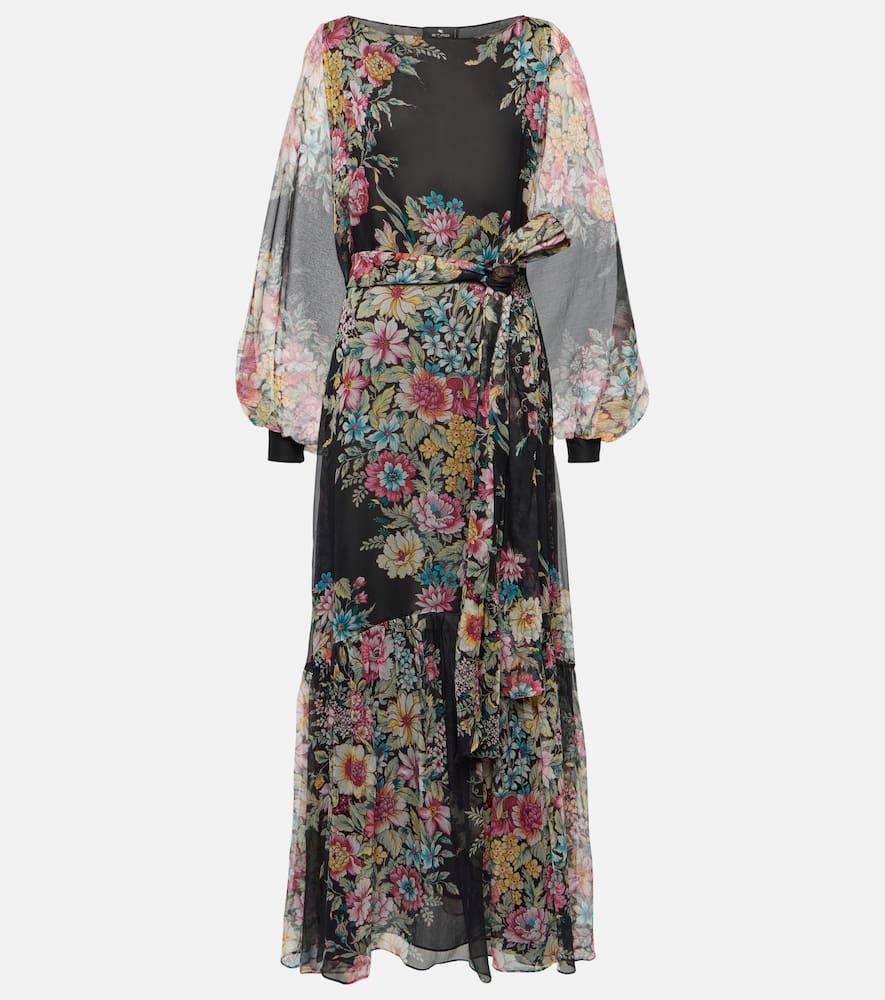 etro floral silk gown