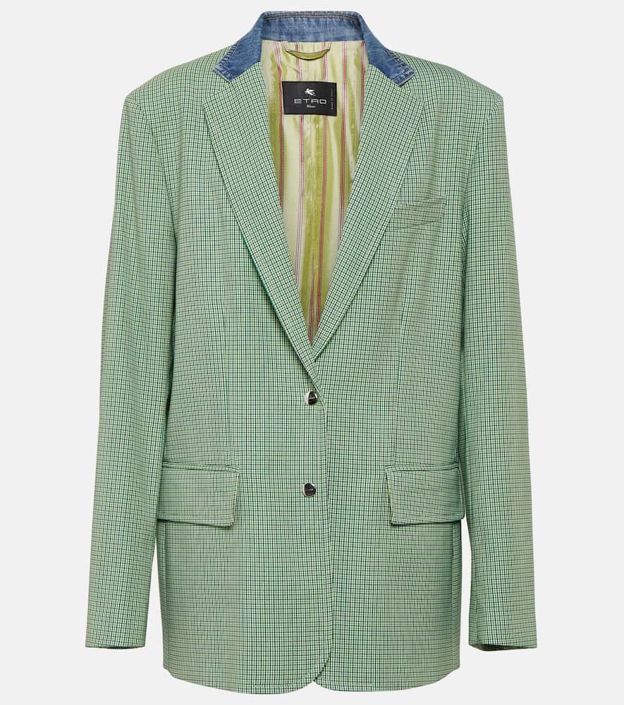 etro houndstooth blazer