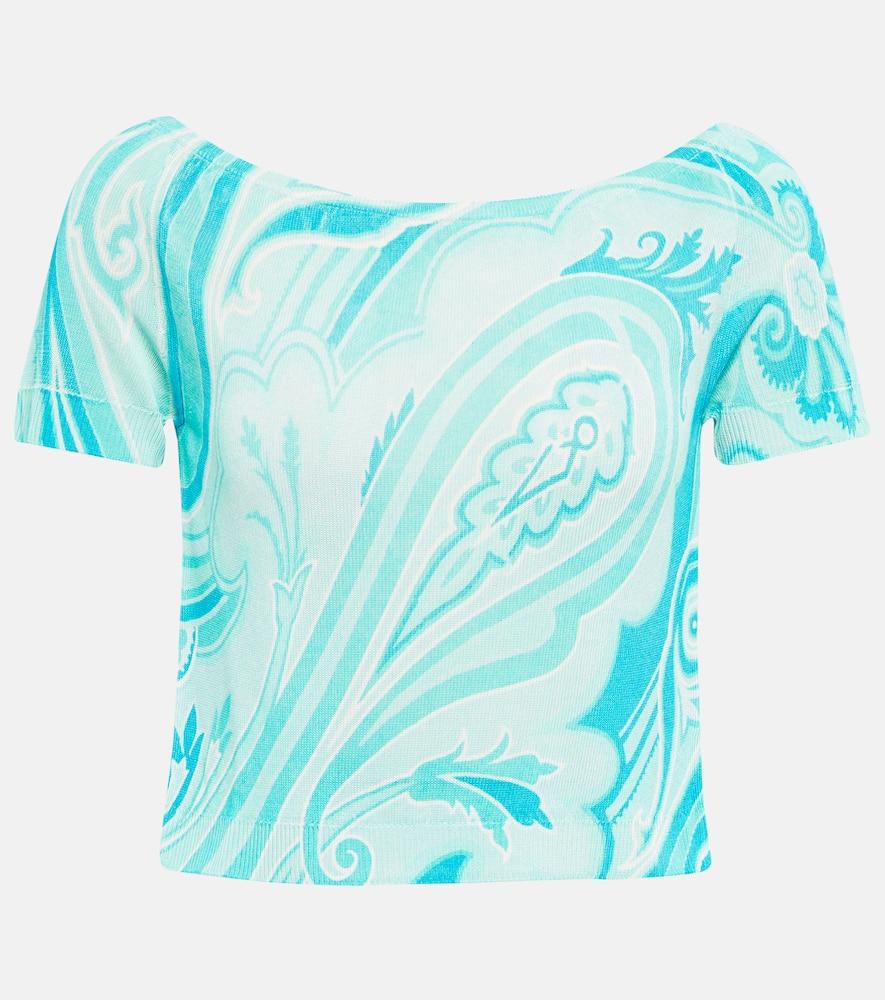 etro jacquard knit top