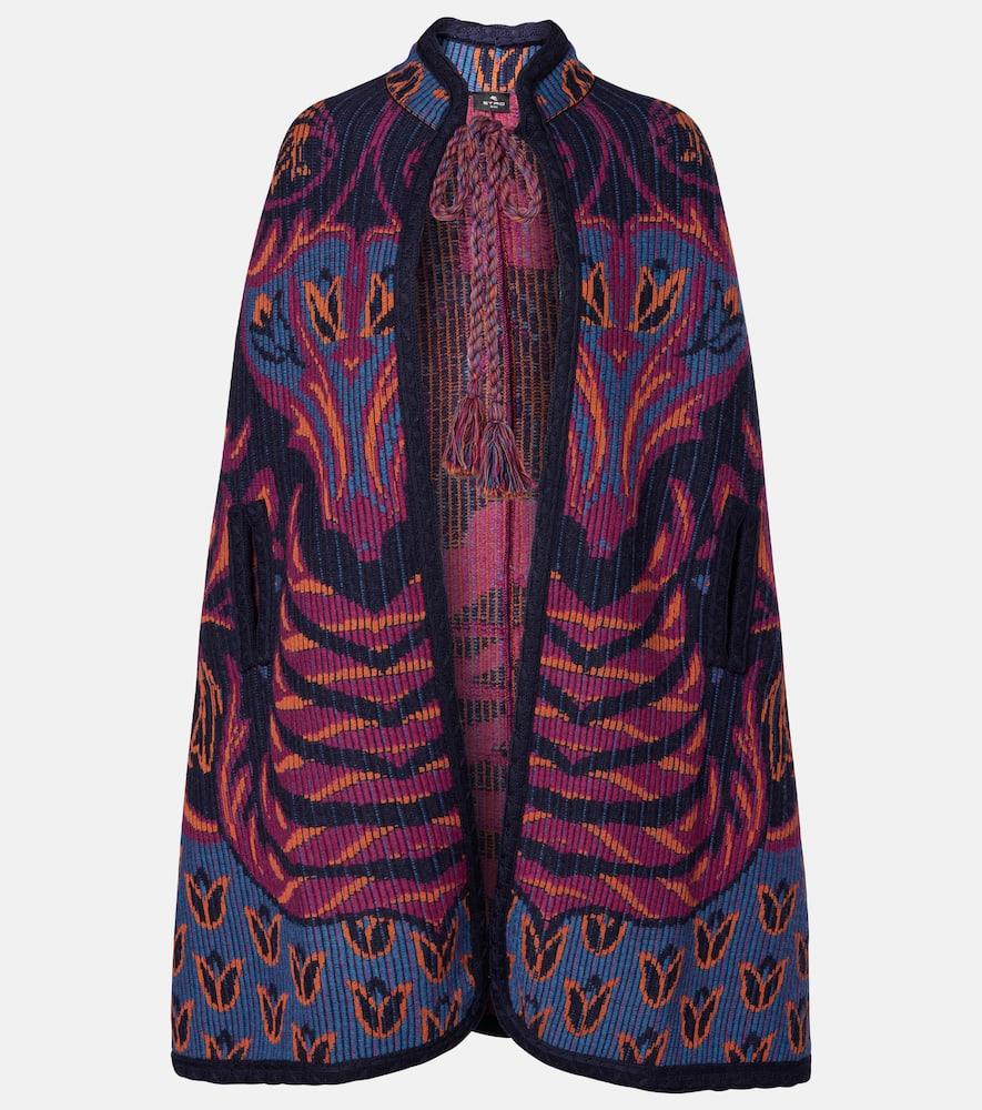 etro jacquard wool and cotton