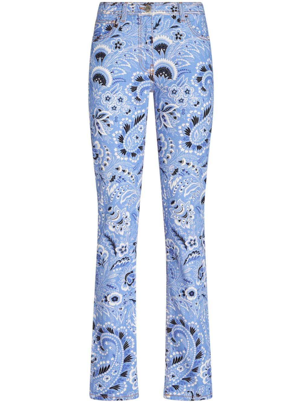 etro jeans clear blue cotton - women