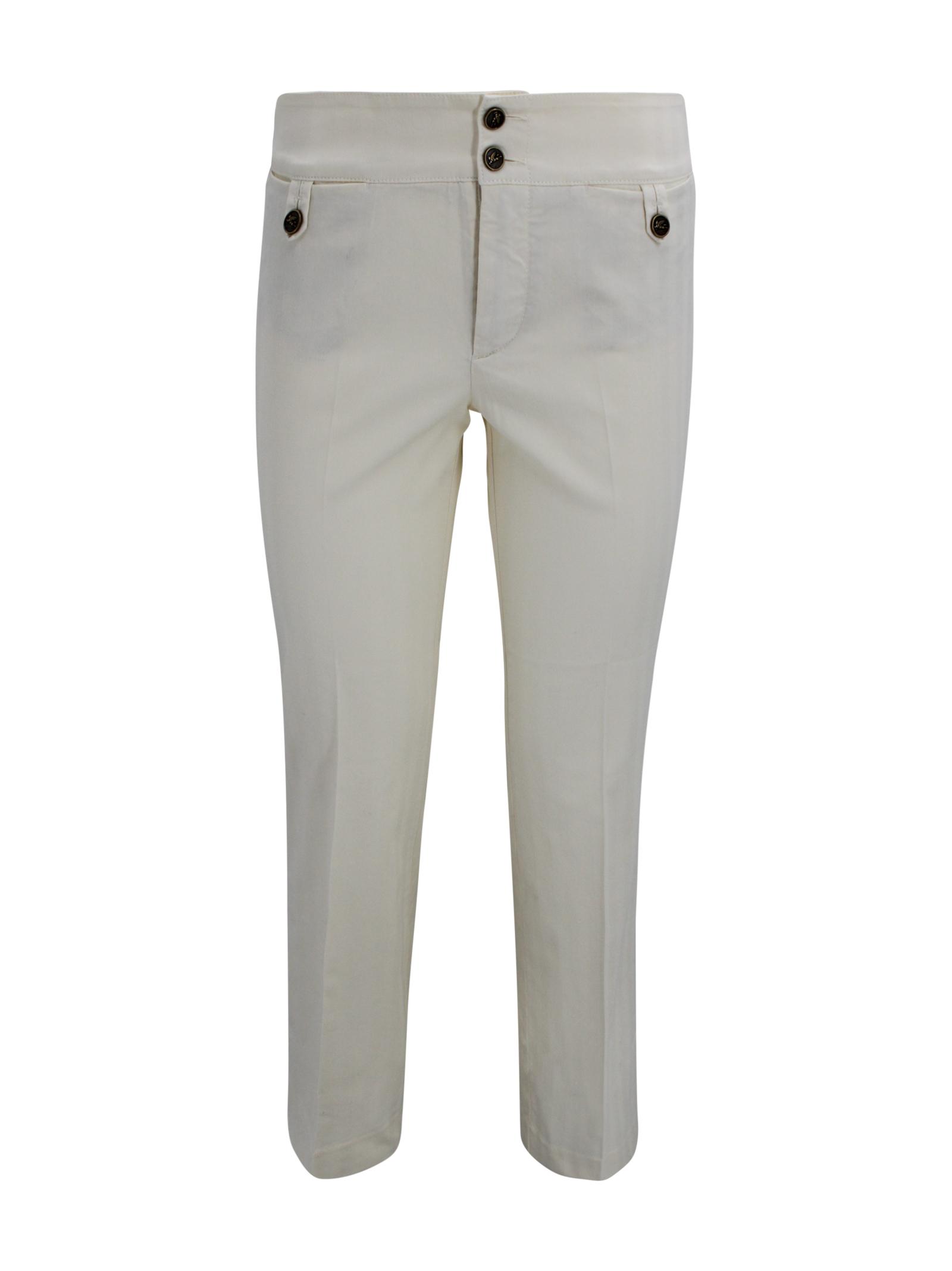 etro jeans white cotton - women