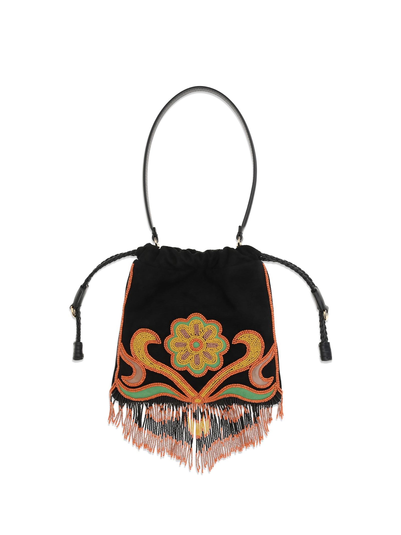etro kalispera handbag with beads and fringes