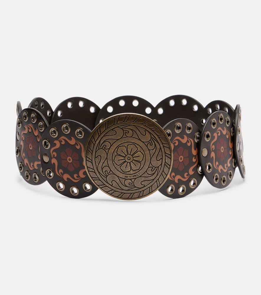 etro leather belt