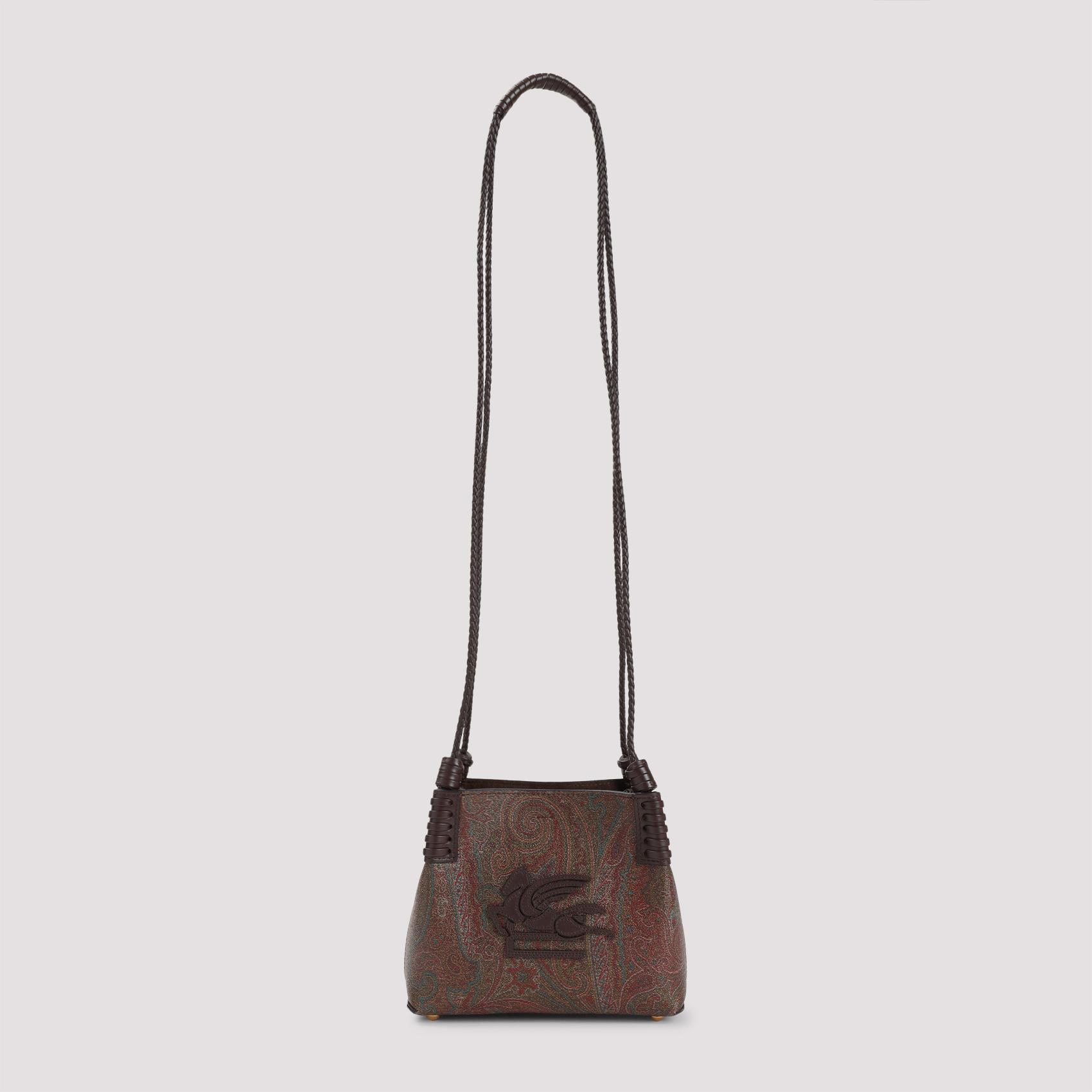 etro libra arnica xs shoulder bag brown cotton polyester - women