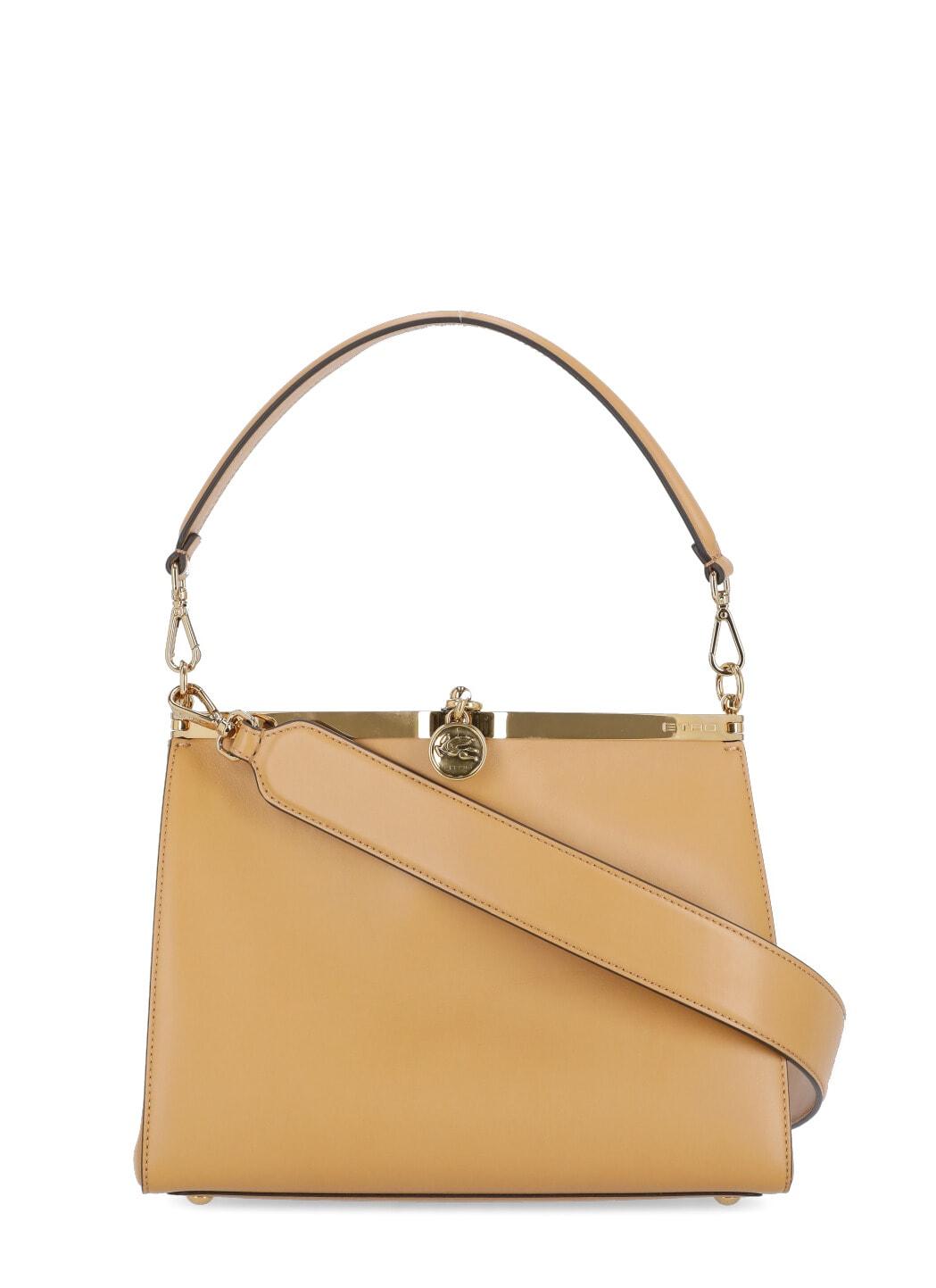 etro light brown medium vela bag