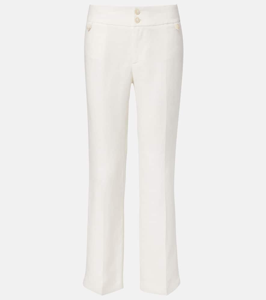 etro linen bootcut pants
