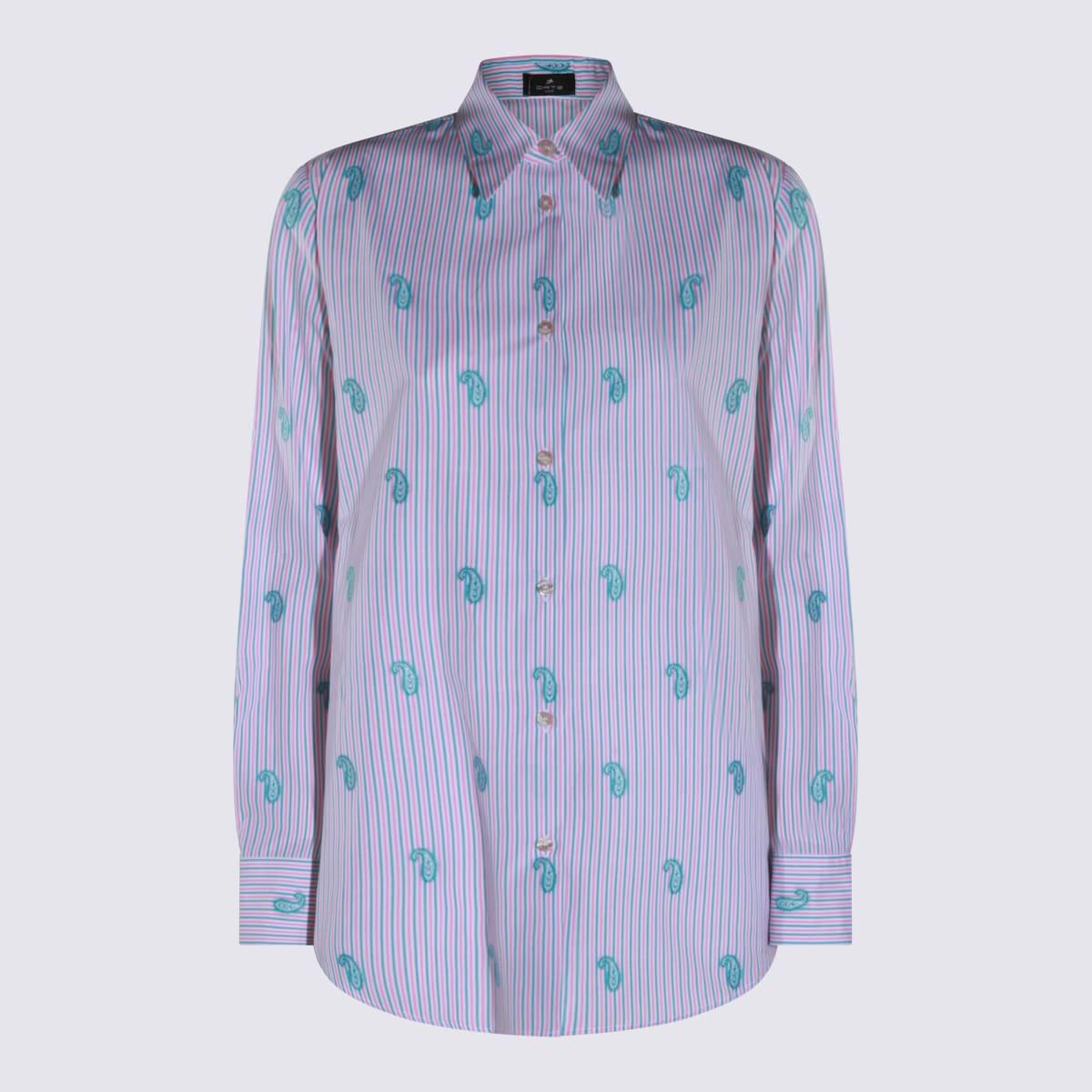 etro multicolor silk shirt