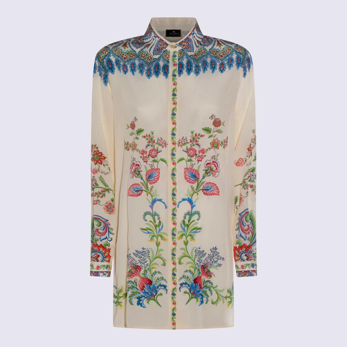 etro multicolor silk shirt