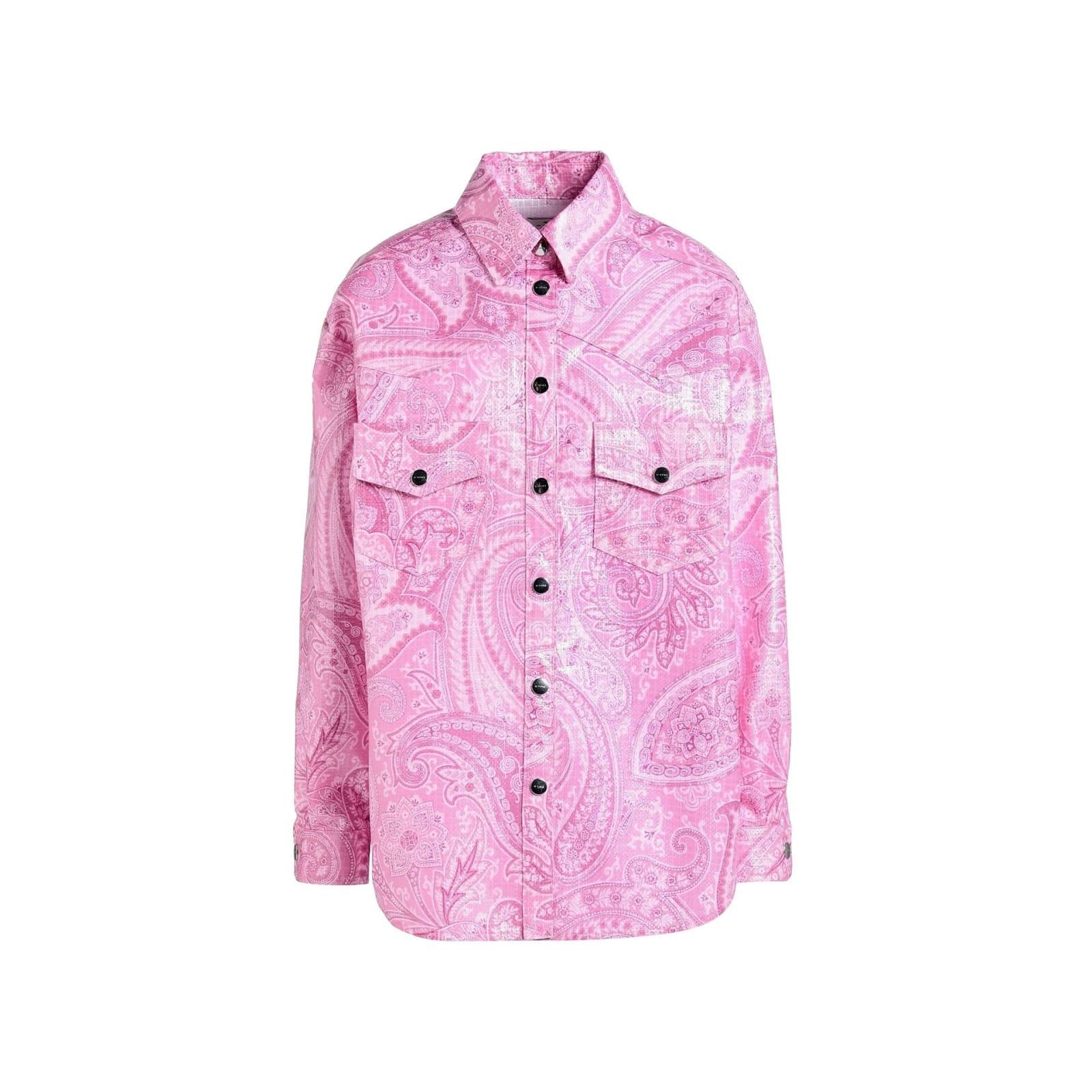 etro nylon printed shirt