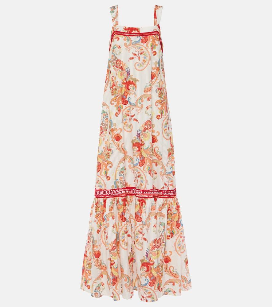 etro paisley cotton and silk maxi dress