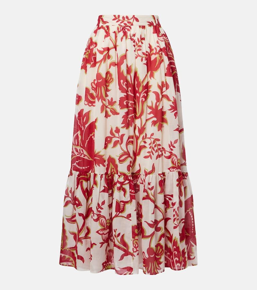 etro paisley cotton maxi skirt