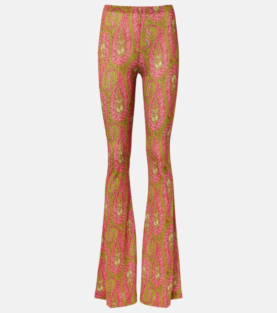 etro paisley flared pants