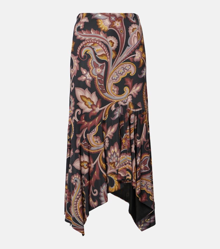 etro paisley jersey maxi skirt