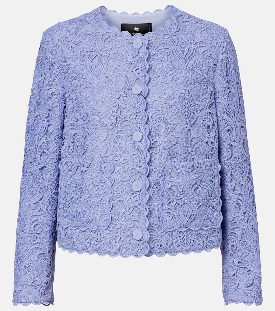 etro paisley lace jacket