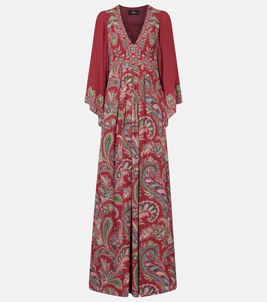 etro paisley maxi dress