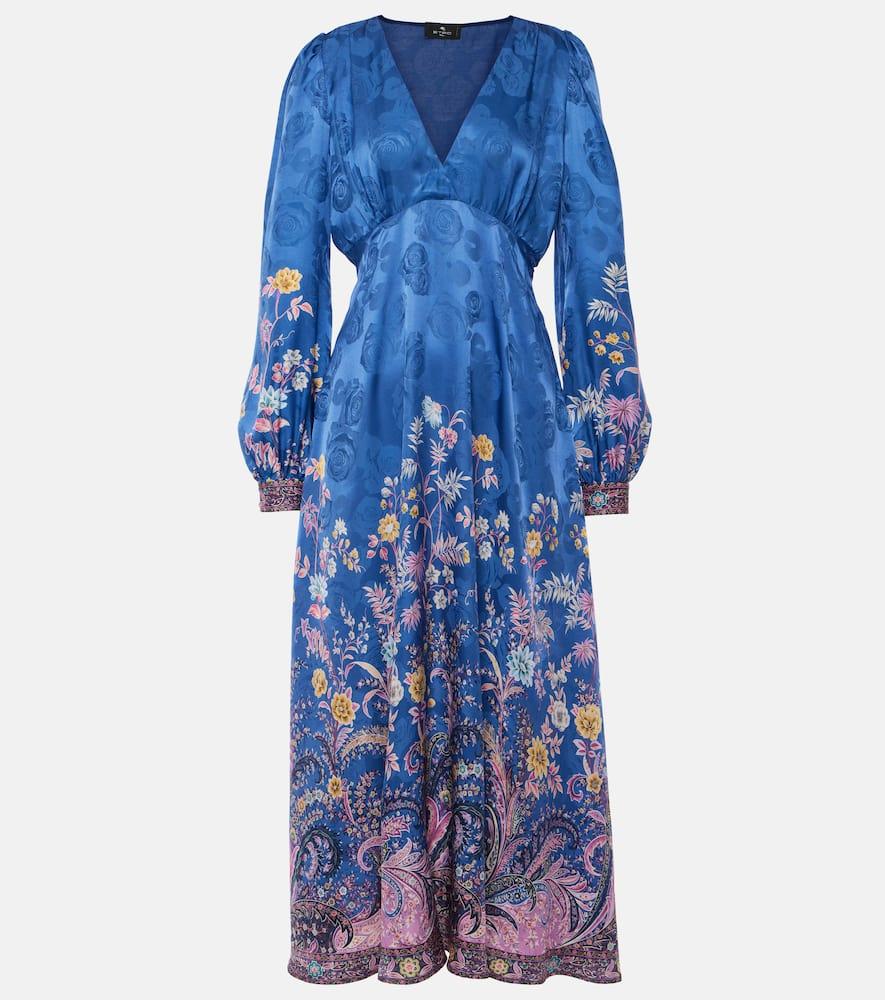 etro paisley midi dress