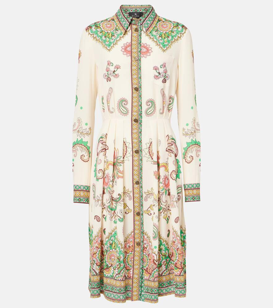 etro paisley midi dress